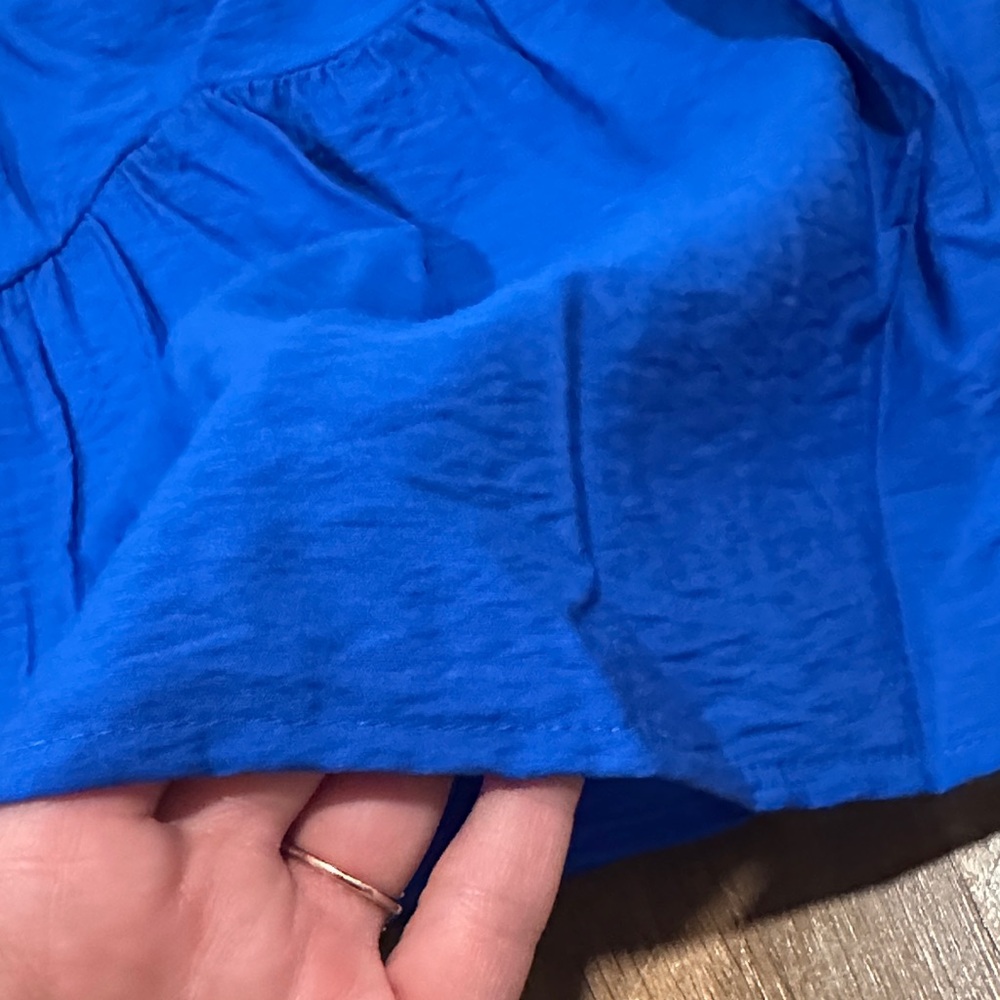 *last chance* Nine West | Women’s Elegant Blue Puff Sleeve Top - Picture 12 of 13